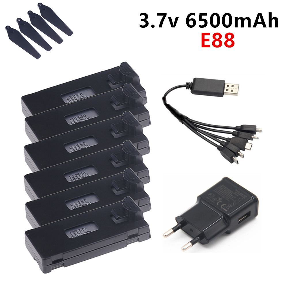 Drone Rc E99 - Bateria lipo 3.7v 6500mah para e88