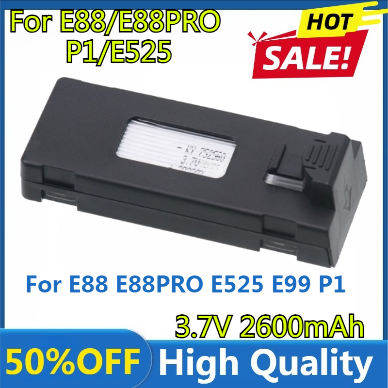 Drone Rc E99 - Bateria lipo e88 3.7v 2600mah para