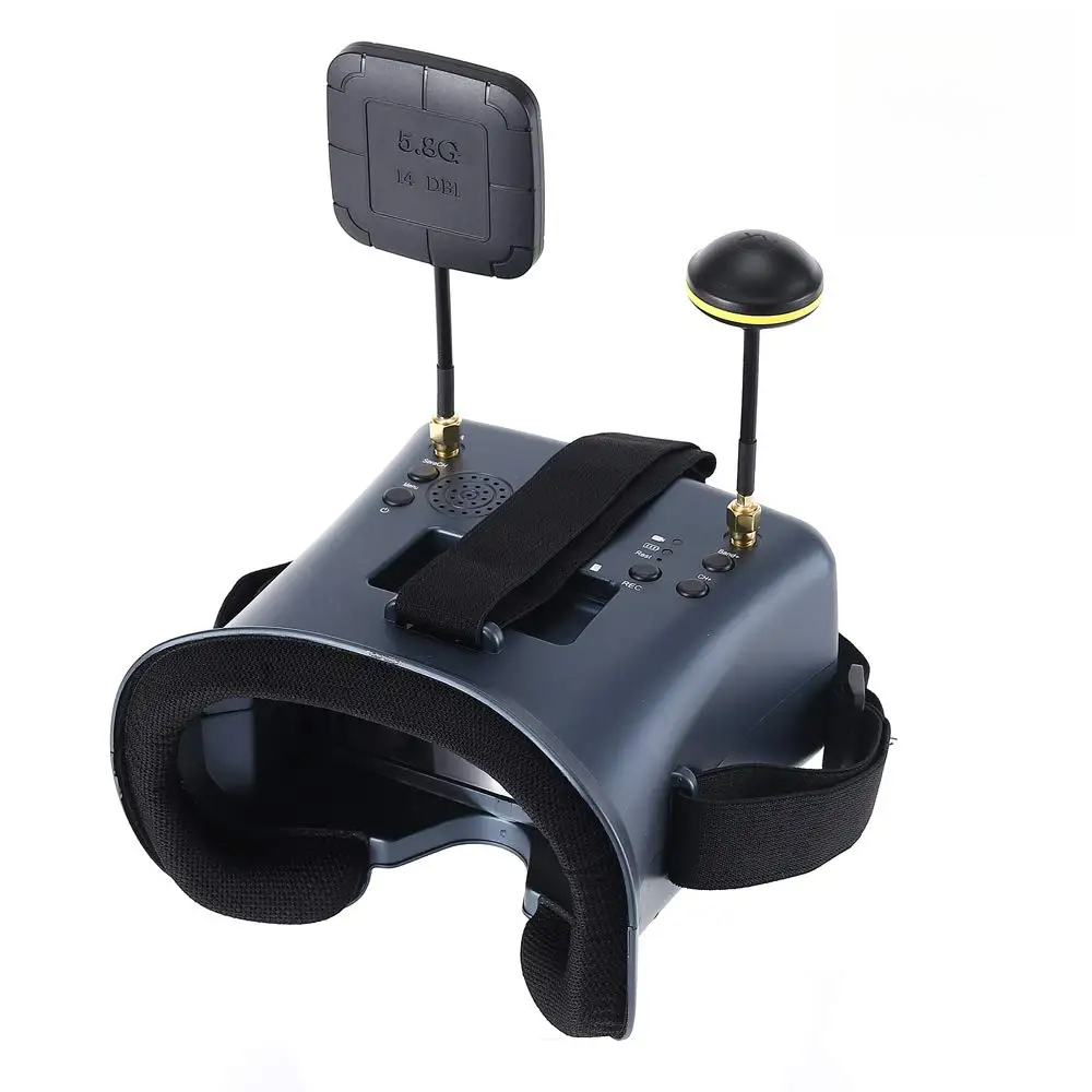 Fpv Goggles Headset - 5.8g 40ch 4.3 Polegada 800*480 fone