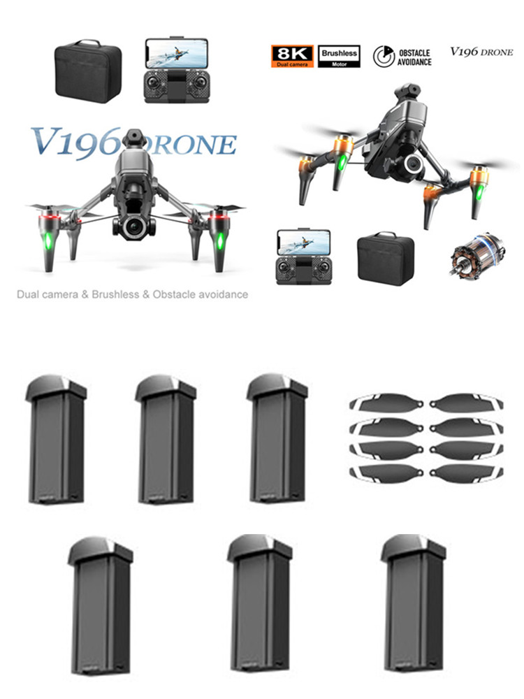 Drone V196 Rc - Bateria e Hélices para Drone RC