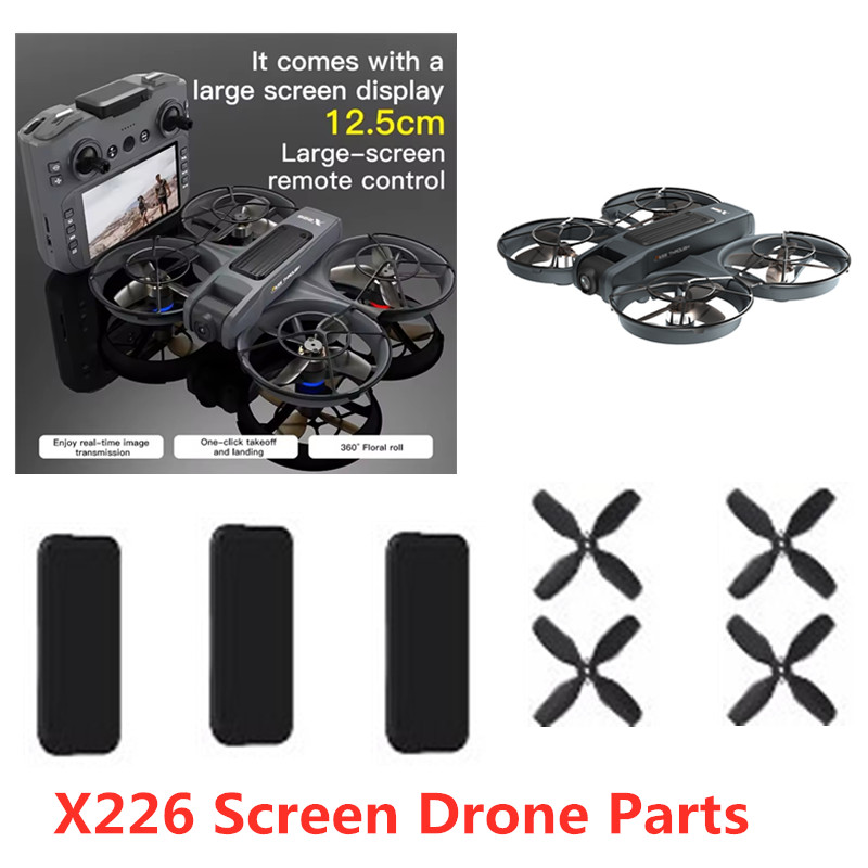Drone Rc X226 - Bateria e Hélices para Drone X226,