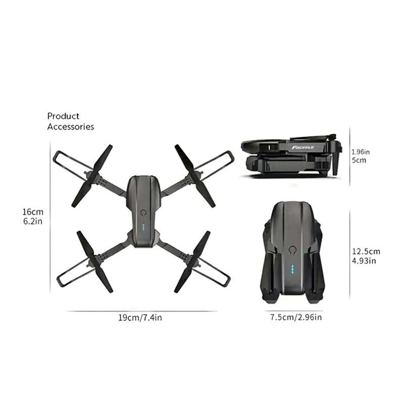 Drone RC Mini E99 Pro FACEGLE  - Drone Rc E99 avaliação e preço