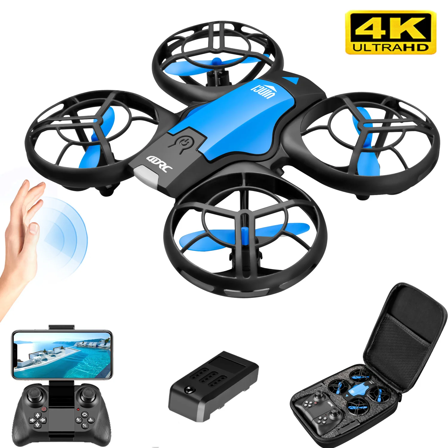 Novo Mini Drone V8 4K Profissi - Drone Rc Cable avaliação e preço