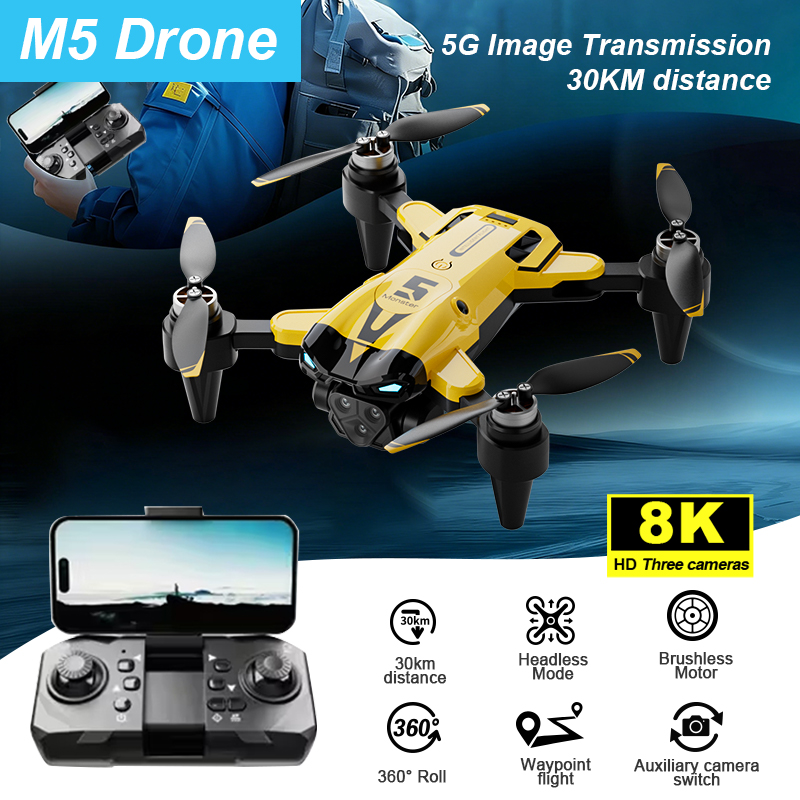 Drone Inteligente M5 com Câmer - Drone Smart Rc Foldable avaliação e preço