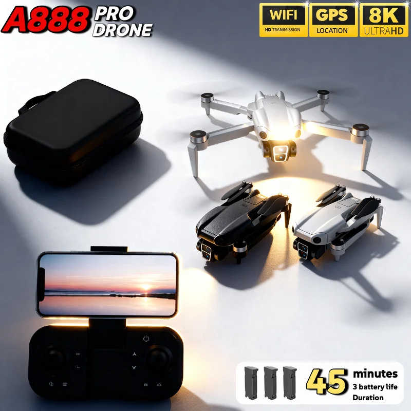 Drone RC Original A888 Dobráve - Drone Smart Rc Foldable avaliação e preço