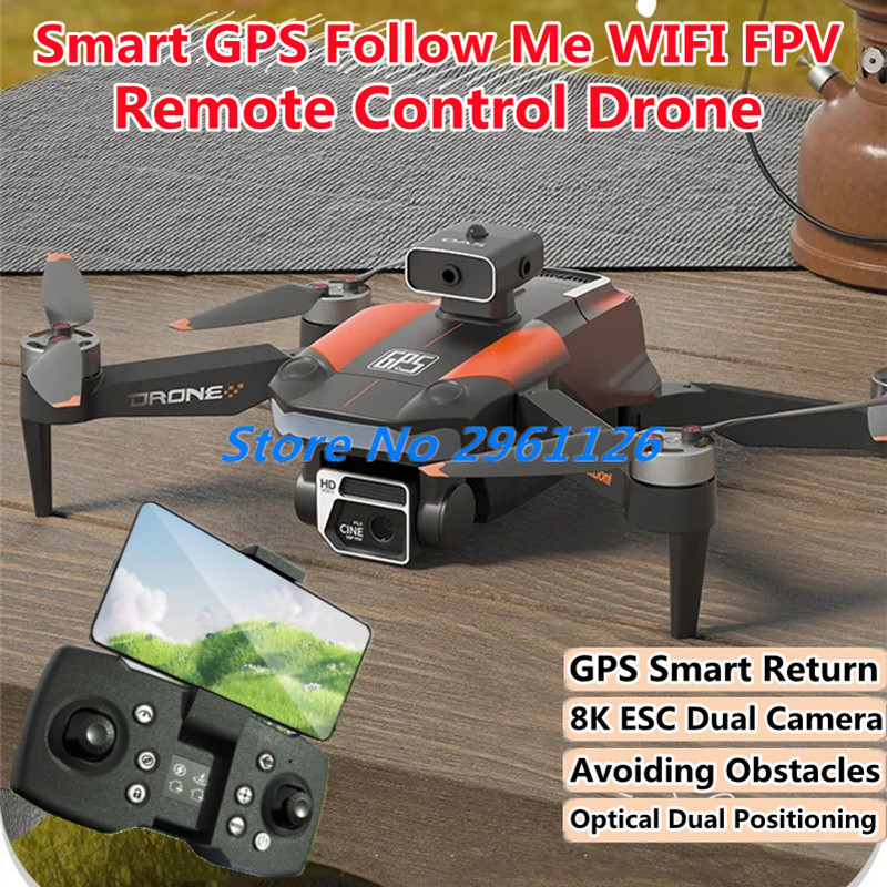Brushless inteligente gps siga - Drone Smart Rc Foldable avaliação e preço