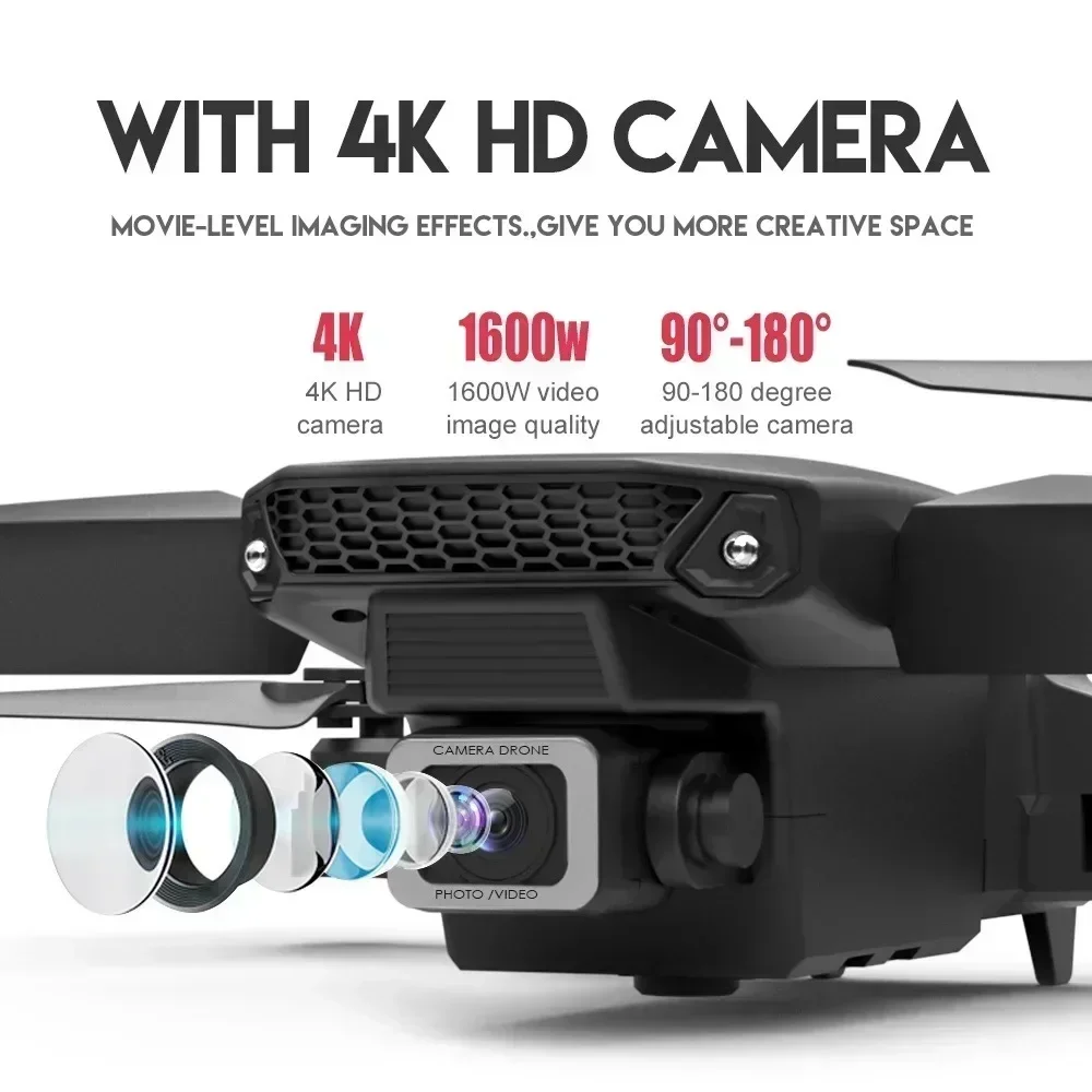 E88 pro wifi fpv drone grande  - Drone Rc Holder avaliação e preço