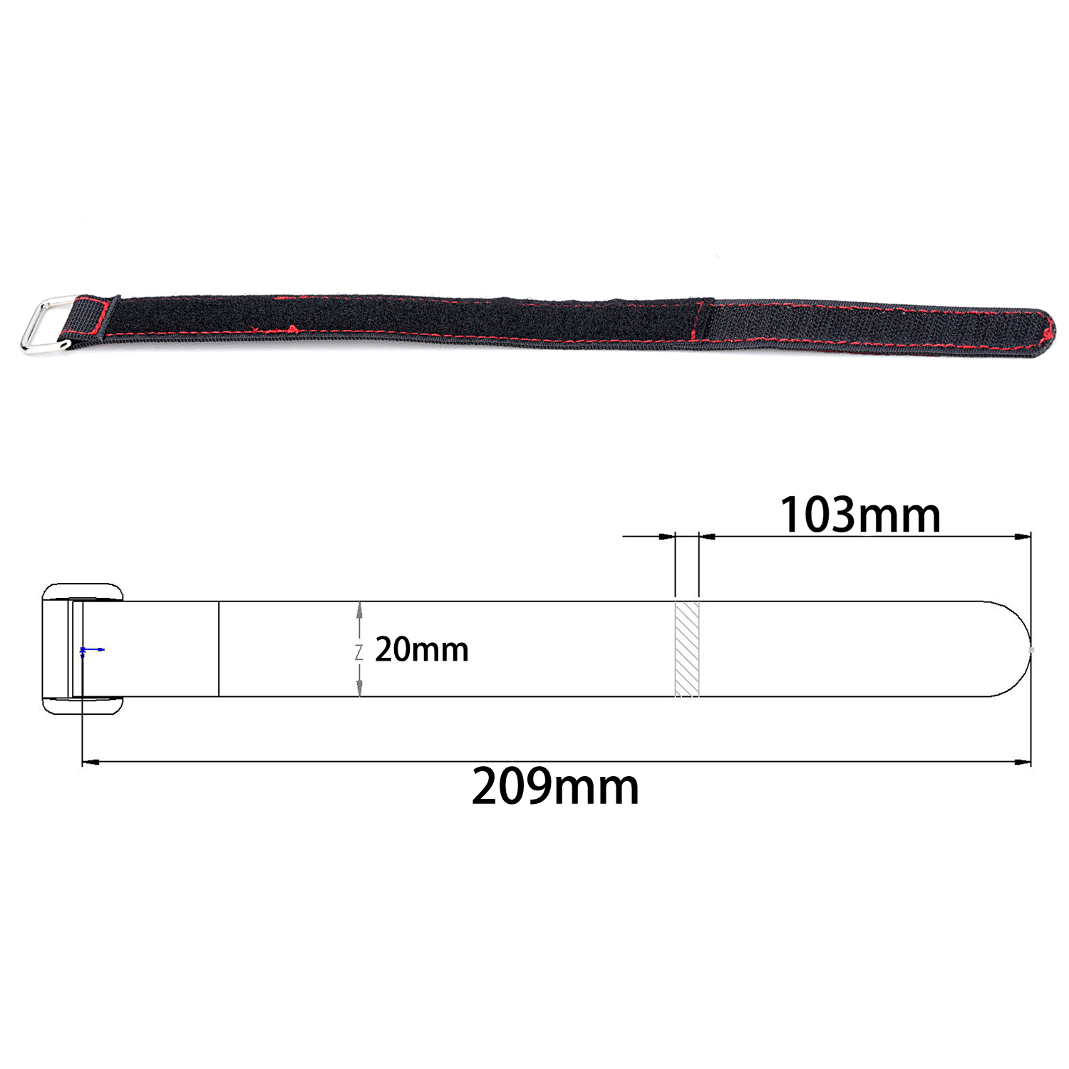TCRC 2PCS 20x300MM Cintas de B - Drone Rc Lanyard avaliação e preço