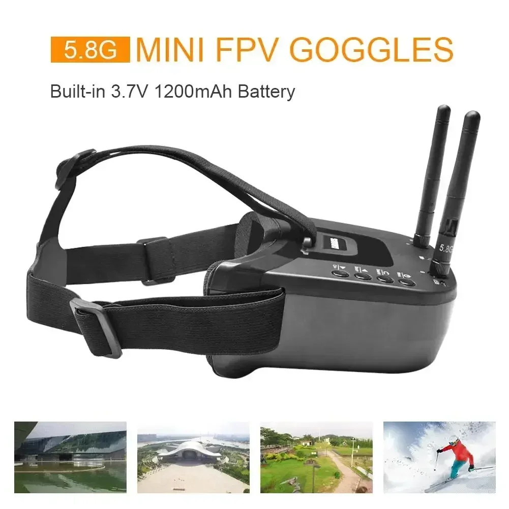 Óculos FPV RoRuSVR009 5.8G 40C - Fpv Goggles Headset avaliação e preço