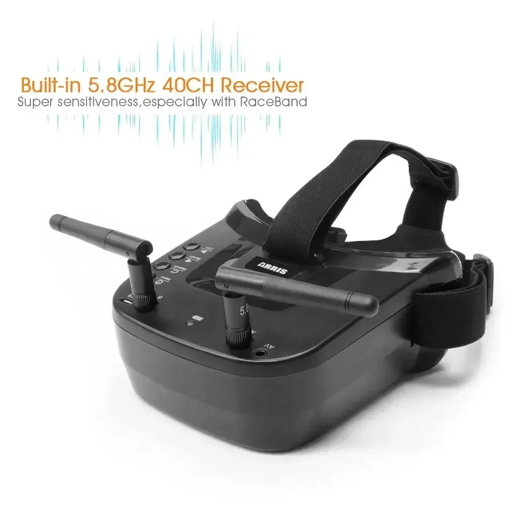 VR009 Óculos FPV 5.8G 40CH 3 p - Fpv Goggles Headset avaliação e preço