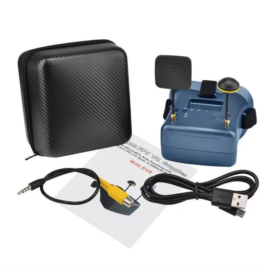Óculos FPV EV800D 5.8G 40CH 5  - Fpv Goggles Headset avaliação e preço