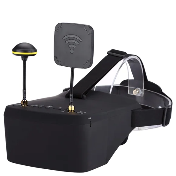 Óculos FPV SmCp5.8G 40CH de 5  - Fpv Goggles Headset avaliação e preço