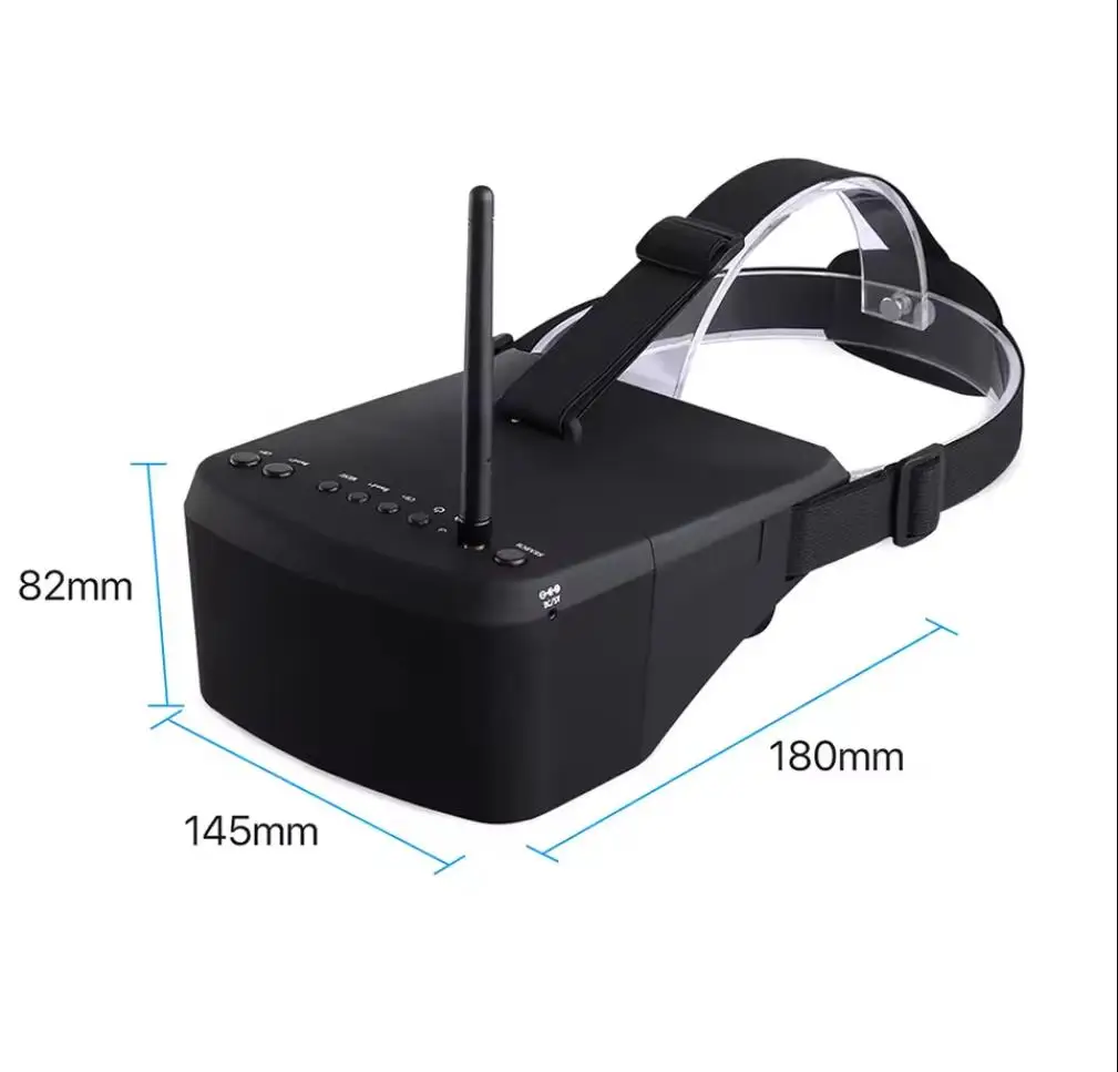 Óculos FPV SmCp5.8G 40CH de 5  - Fpv Goggles Headset avaliação e preço