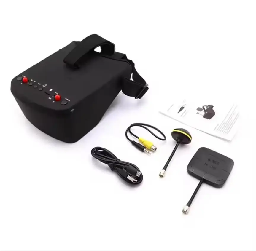 Óculos FPV SmCp5.8G 40CH de 5  - Fpv Goggles Headset avaliação e preço