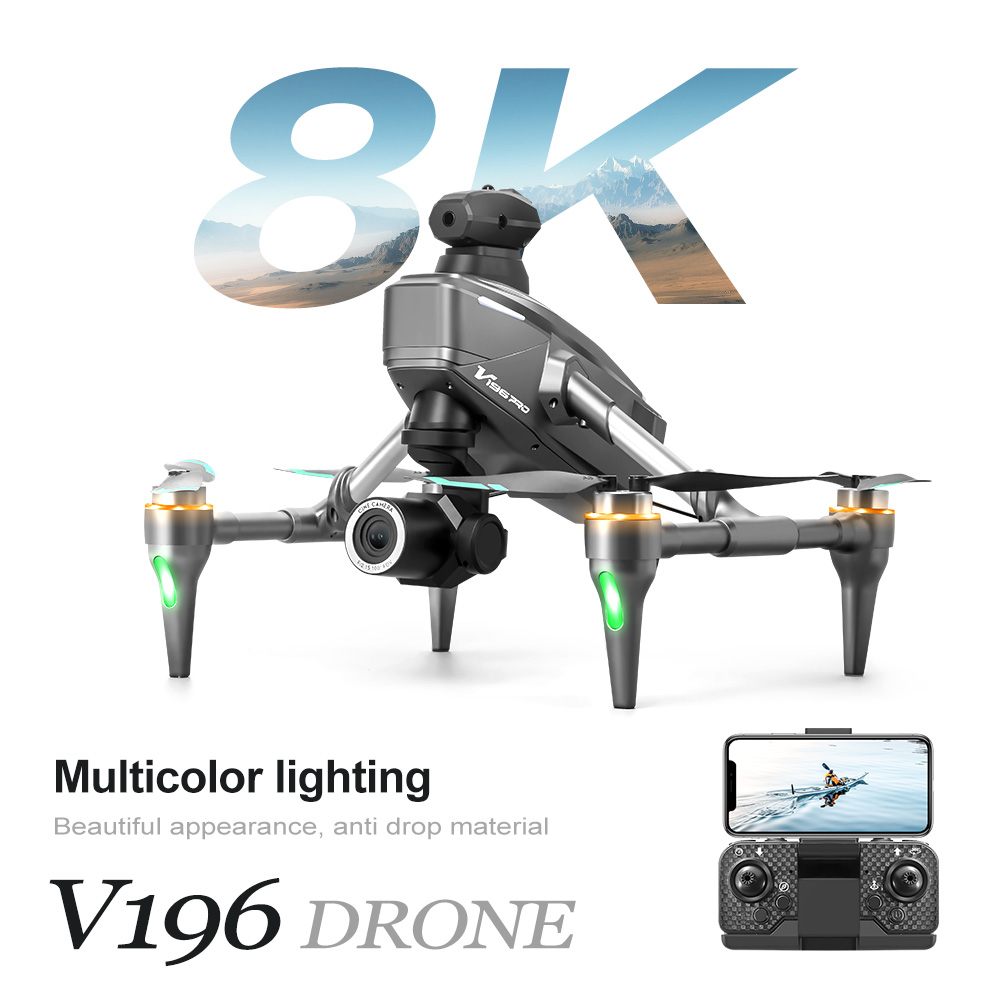 Novo Drone V196 2024 8K Profis - Drone V196 Rc avaliação e preço